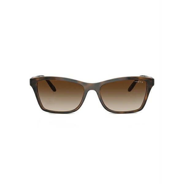 ヴォーグアイウェア レディース 黒眼鏡＆アイウェア 添え物 Rectangle-frame sunglasses Brown