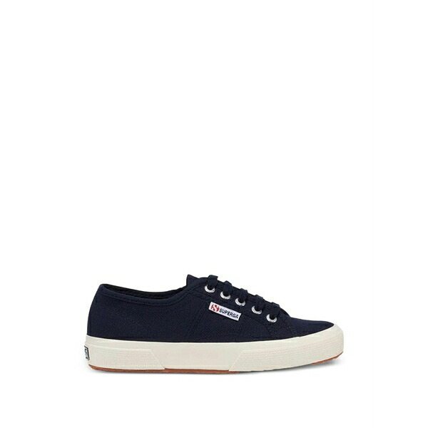 スペルガ メンズ スニーカー シューズ Cotton lace-up sneakers Blue｜asty