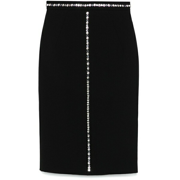 ヌメロ ヴェントゥーノ レディース スコート ボトムス Glass crystal-detail mini skirt  Black