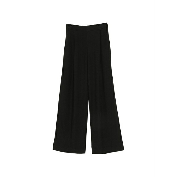 ディキシー レディース 心地好いズボン下 ボトムス Pleated wide-leg trousers Black