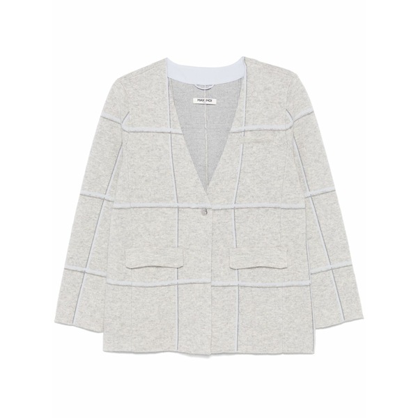 マックス アンド モイ レディース ジレー アウター Valma cardigan Grey
