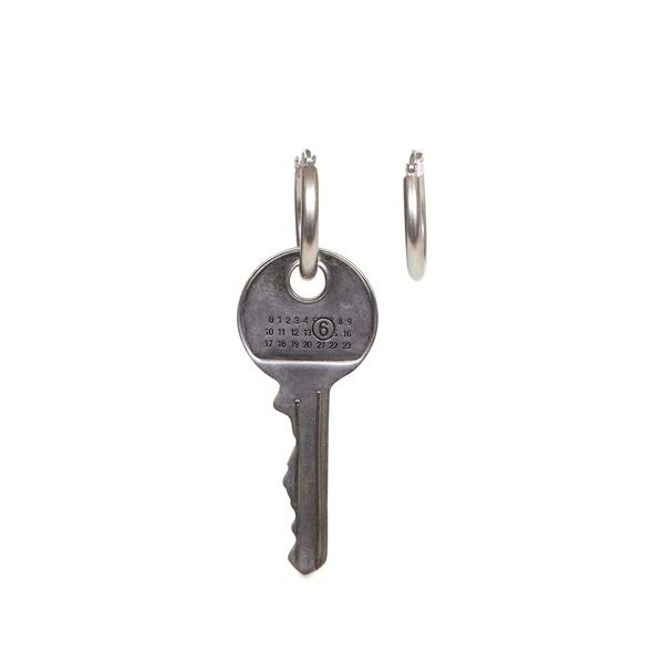 マルタンマルジェラ メンズ ピアス・イヤリング 付属物 Key-shape earrings Silver