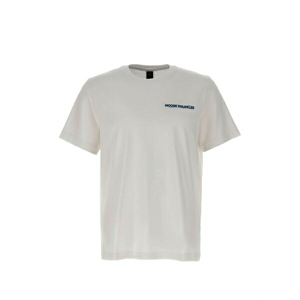 ムースナックルズ メンズ ティーシャツ トップス Mindfold short-sleeve graphic-print t-shirt Neutrals メンズファッション-トップス