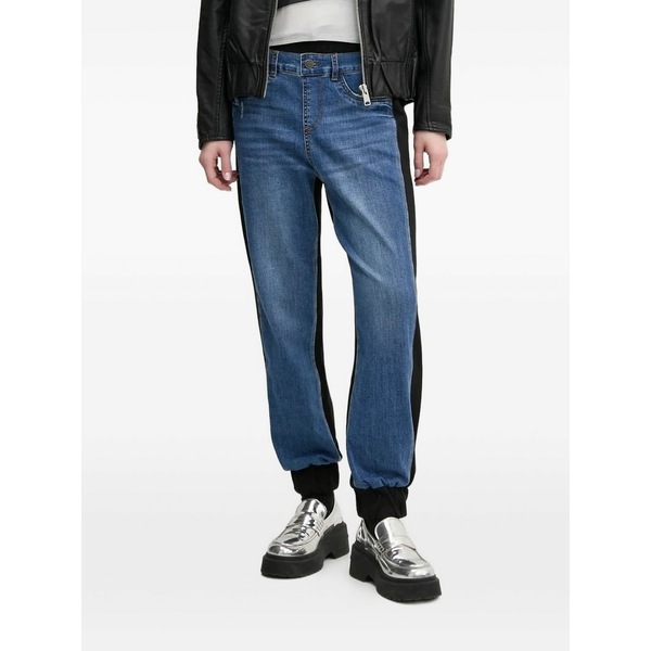 デジグアル レディース 心地好いズボン下 ボトムス Straight-leg track pants Blue