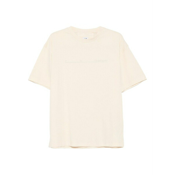 シーピーカンパニー メンズ Tシャツ トップス Crew-neck t-shirt Neutrals|asty