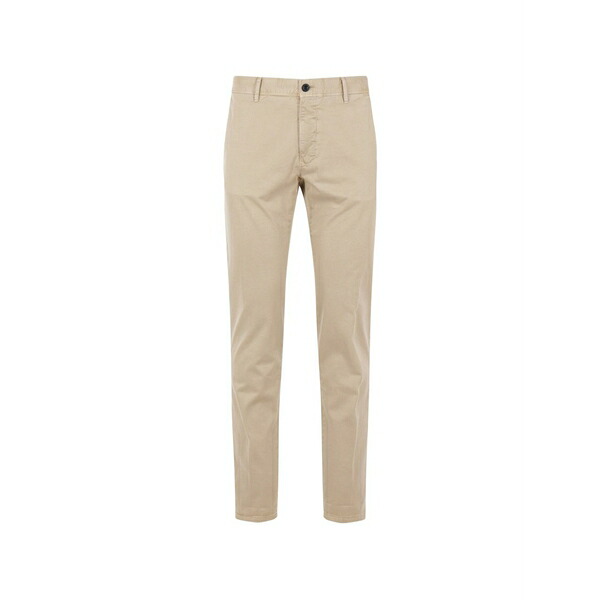 インコテックス メンズ カジュアルパンツ ボトムス Slim-fit cotton trousers Neutrals