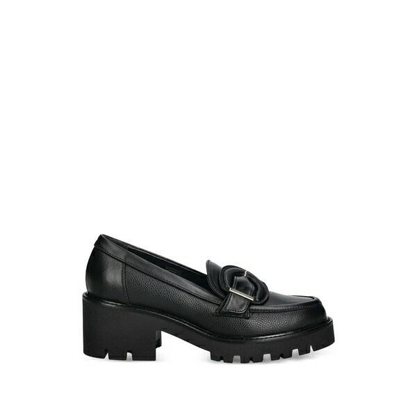 ボールディーニ レディース スリッポン・ローファー シューズ Buckle lug-sole heeled loafers Black