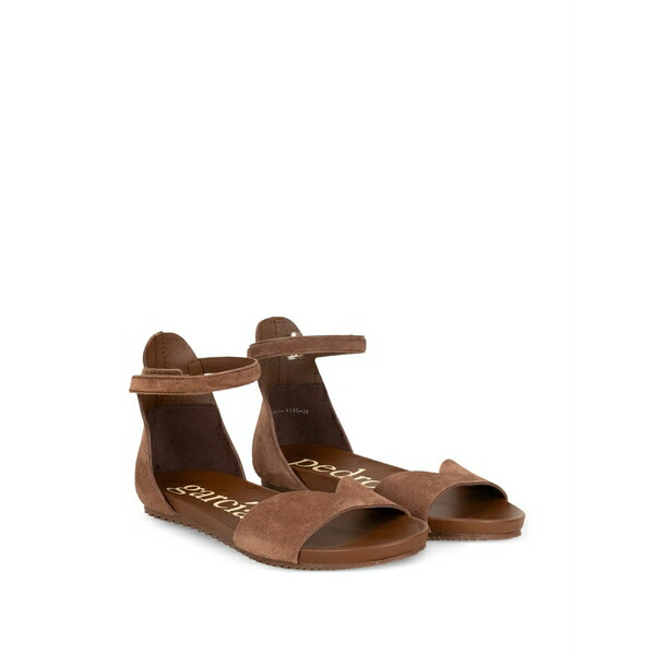 ペドロガルシア レディース サンダル シューズ Touch-strap suede sandals Brown