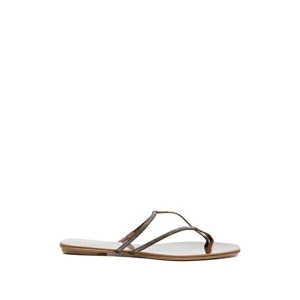 ペドロガルシア レディース サンダル シューズ Estee t-strap flat sandals Brown|asty