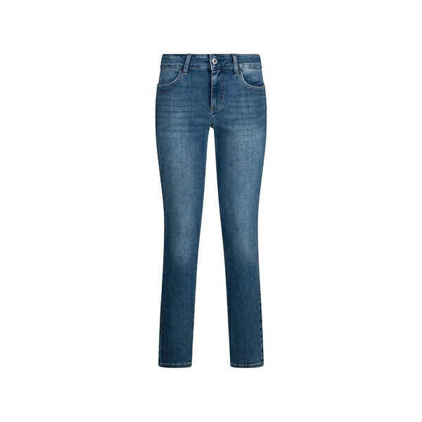 リュージョー レディース ジーンズズボン下 ボトムス Zip-pockets skinny jeans Blue