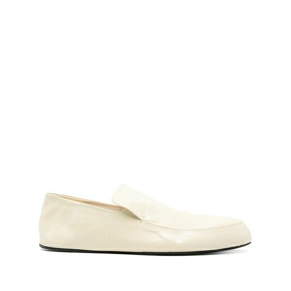 ジル・サンダー レディース スリッポン・ローファー シューズ Leather loafers Neutrals