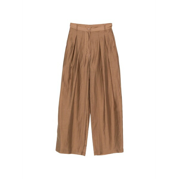 ソロトレ レディース 心地好いズボン下 ボトムス Pleated trousers Neutrals