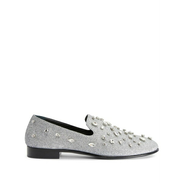 ジュゼッペザノッティ メンズ スリッポン・ローファー シューズ Seymour bijoux 15粍 loafers Silver