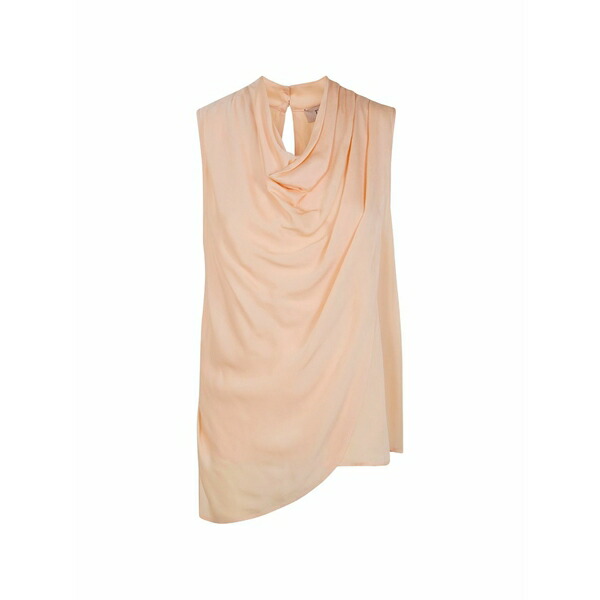 ツイン仕掛ける レディース プルオーバー トップス Cowl-neck sleeveless top Pink