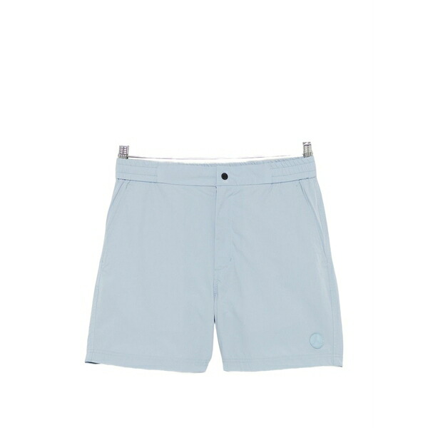 ピープル オブ シブヤ メンズ カジュアルパンツ ボトムス Logo-patch swim shorts Blue