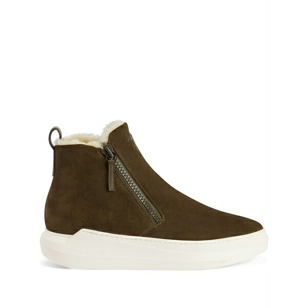 ジュゼッペザノッティ メンズ ブーツ シューズ Conley high double-zip sneakers Brown