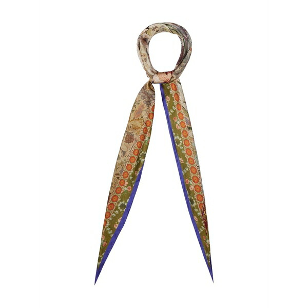 ピエール＝ルイ・マシア メンズ 消音装置・袈裟・えり巻き 佩び物 Aloeuw floral-print silk scarf Neutrals