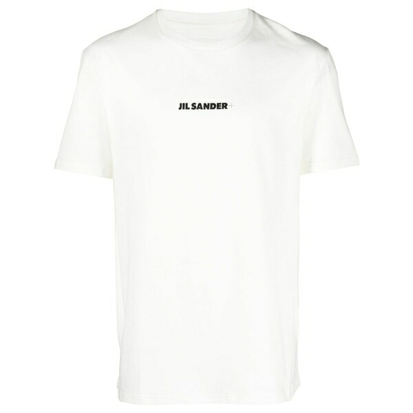 ジル・サンダー メンズ Tシャツ トップス Logo-print cotton t-shirt White｜asty 55,440円
