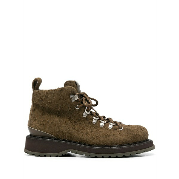 ブッテロ メンズ ブーツ シューズ Canalone pedula-style leather boots Green