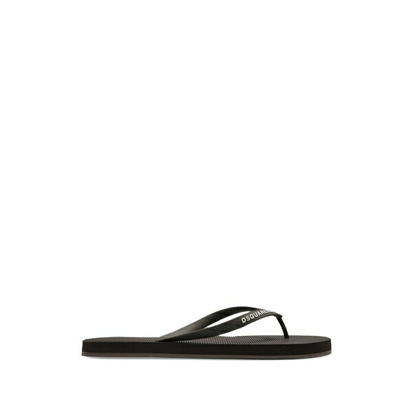 ディースクエアード メンズ サンダル シューズ Logo-print flip-flops Brown