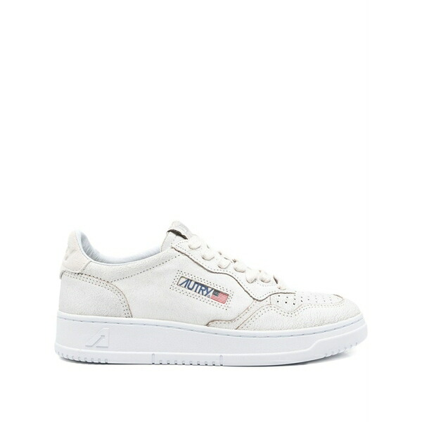 オートリー レディース スニーカー シューズ Medalist perforated leather sneakers Neutrals｜asty 33,670円