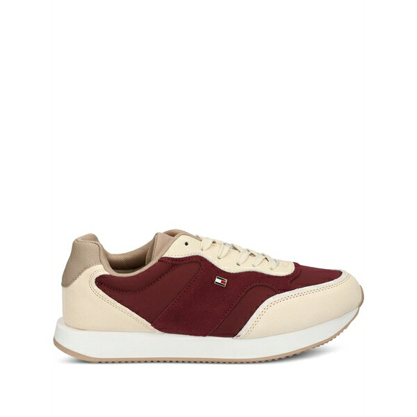トミー ヒルフィガー レディース スニーカー シューズ Logo-detail sneakers Red｜asty