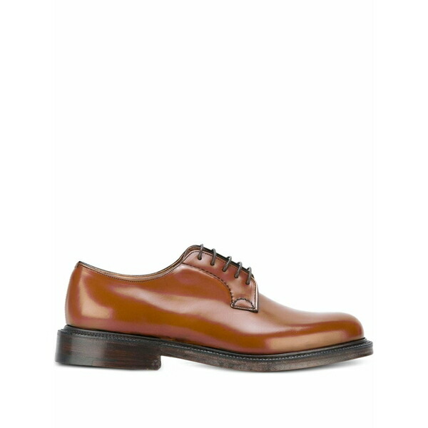 教会堂 メンズ 御召しものシューズ シューズ Shannon leather derby shoes Brown