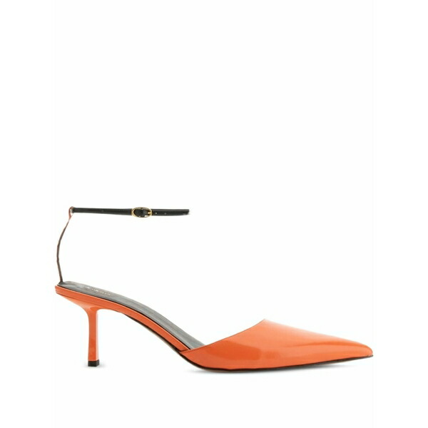 ネオウス レディース パンプス シューズ Leather heeled pumps Orange