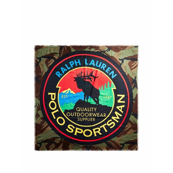 ラルフローレン メンズ えり巻き・袈裟・えり巻き 付属物  polo sportsman camouflage scarf Green