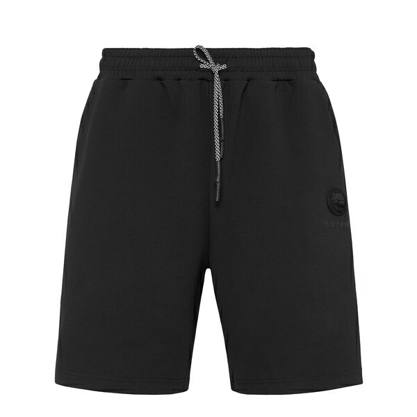 プレインスポーツ メンズ カジュアルパンツ ボトムス Logo-patch track shorts Black｜asty