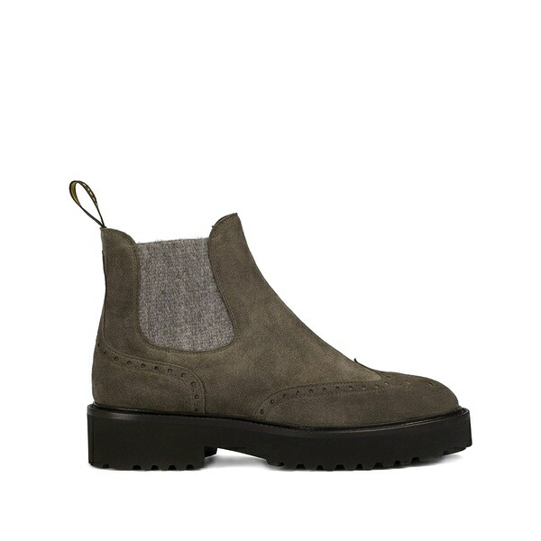 ドンカルズ レディース ブーツ シューズ Suede brogue chelsea boots Brown