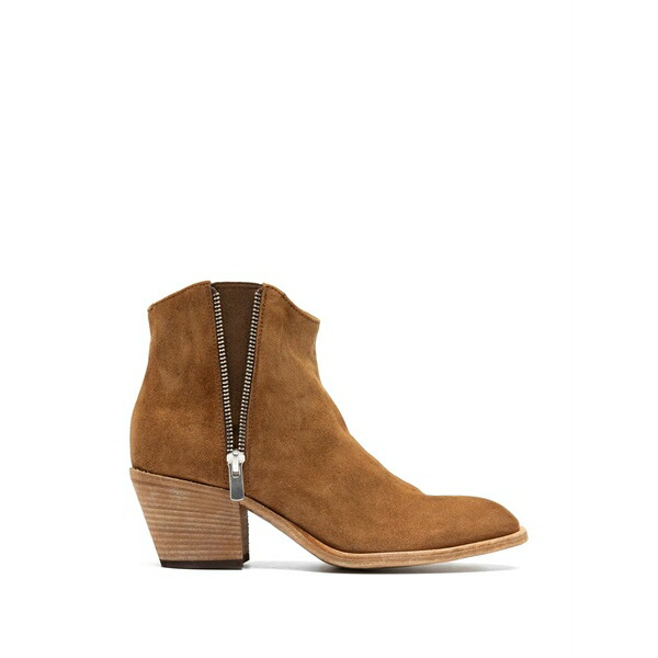 オフィチーネ 創作的 レディース ブーツ シューズ Sydney side-zip boots Brown