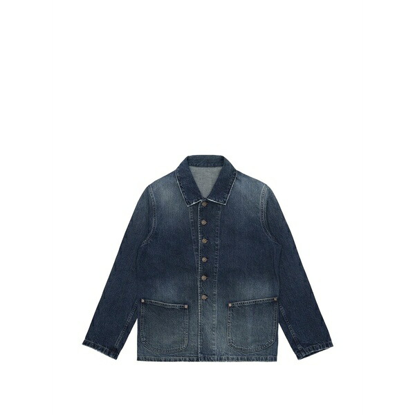 フォルテラ メンズ ジャケット＆ブルゾン アウター Clays patch-pocket denim jacket Blue｜asty