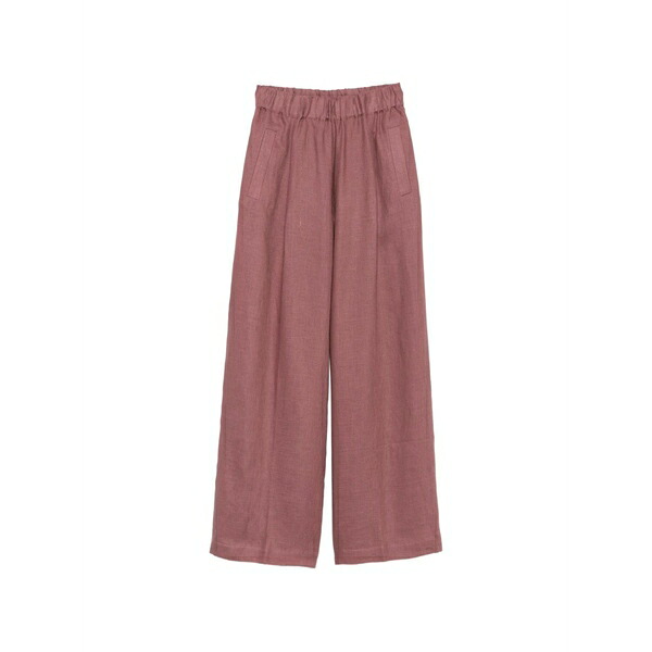 セミクチュール レディース 心地好いズボン下 ボトムス Elasticated-waist wide-leg trousers Pink