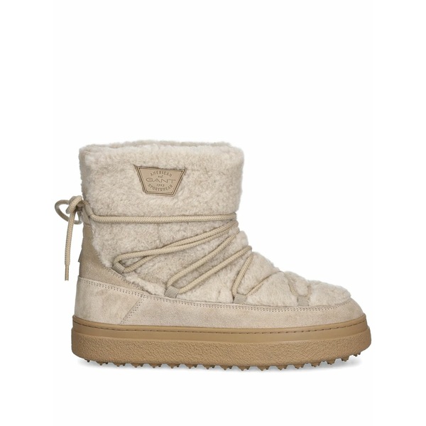 ガント レディース ブーツ シューズ Lace-up shearling boots Neutrals