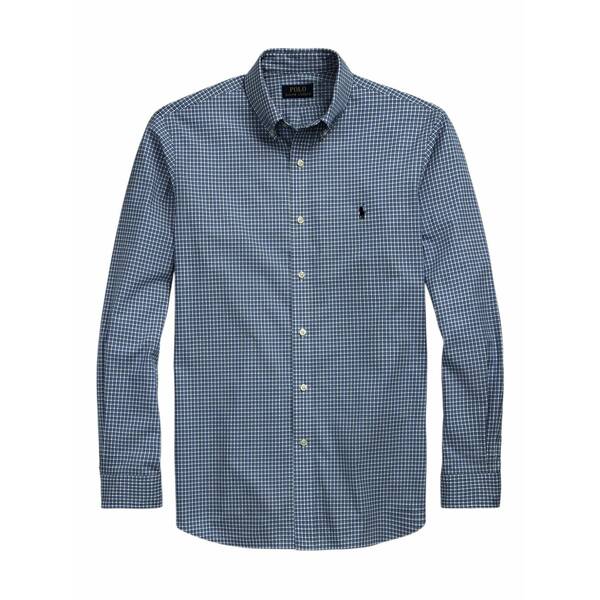 ラルフローレン メンズ シャツ トップス Cotton shirt Blue｜asty