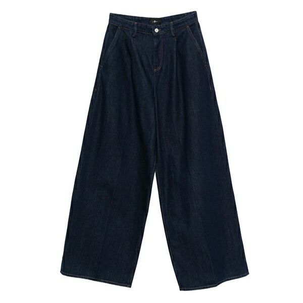 7フォーオールマンカインド レディース ジーンズズボン下 ボトムス Franklin pleated jeans Blue