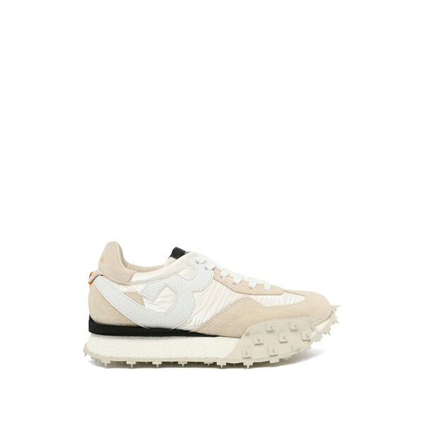 バラクーダ レディース スニーカー シューズ Suede-panelled spiked-sole sneakers Neutrals