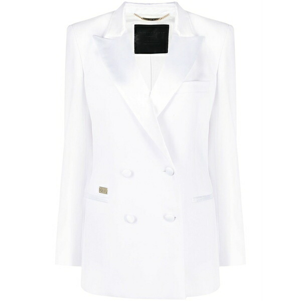 フィリップ飾り気の無い レディース 上衣＆上衣 アウター Box-fit blazer White