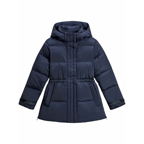 羊毛 金持ち レディース 厚地の外套 アウター Alsea puffer jacket Blue