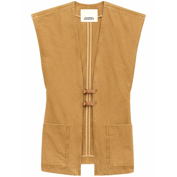 イザベル マラン レディース ジャケット＆ブルゾン アウター Falila waistcoat Brown｜asty