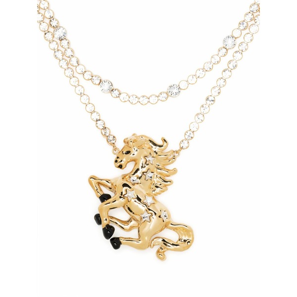 マルニ レディース ネックレス・チョーカー・ペンダントトップ アクセサリー Crystal-embellished pendant necklace Gold|asty