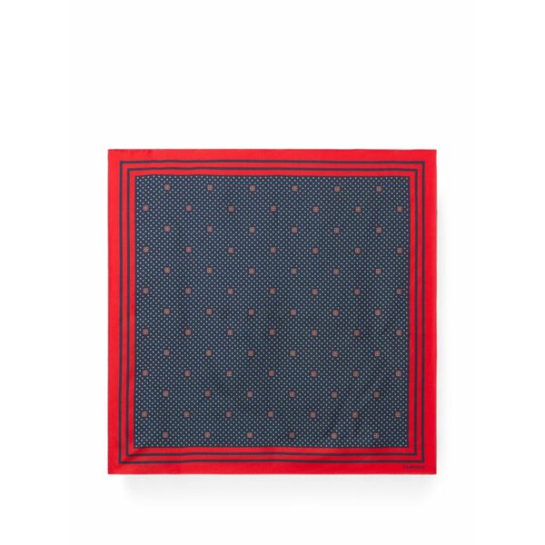 クローディピエルロ レディース マフラー・ストール・スカーフ アクセサリー Printed square scarf Blue|asty