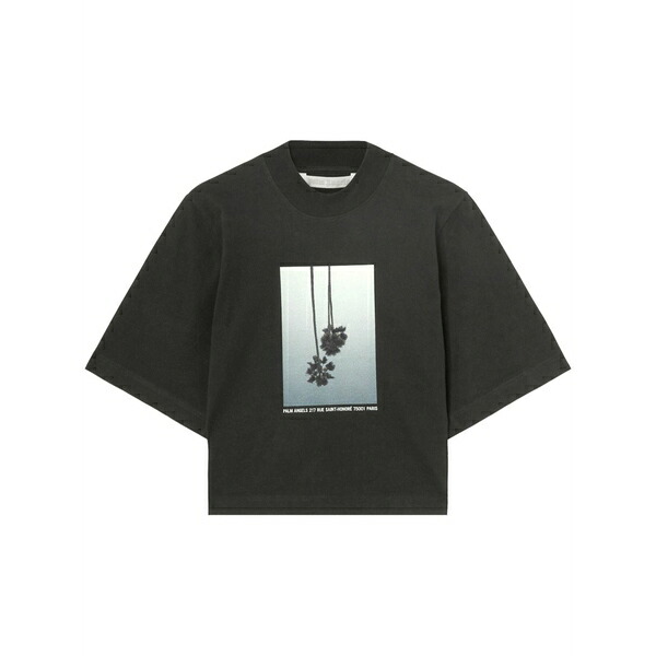パーム・エンジェルス レディース Tシャツ トップス Mirage cotton t-shirt Black|asty