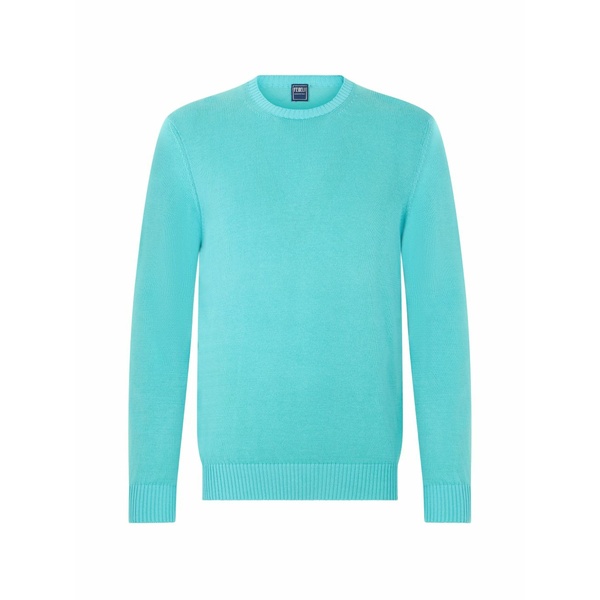 フェデーリ メンズ ニット&セーター アウター Crew-neck long-sleeve sweater Blue|asty