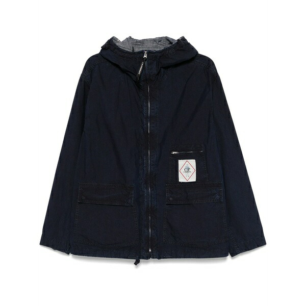 シーピーカンパニー メンズ ジャケット＆ブルゾン アウター Hooded jacket Blue｜asty