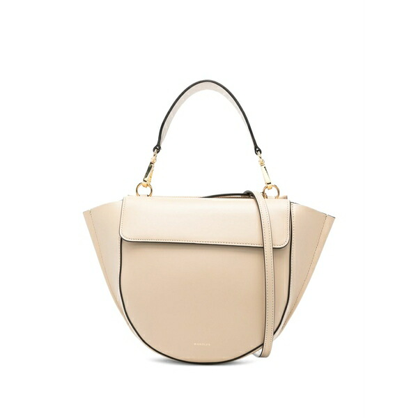 ワンドラー レディース ショルダーバッグ バッグ Small hostensia top-handle shoulder bag Neutrals｜asty