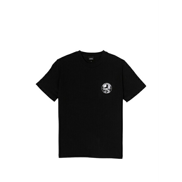 アーペーセー メンズ Tシャツ トップス Graphic-print t-shirt Black｜asty