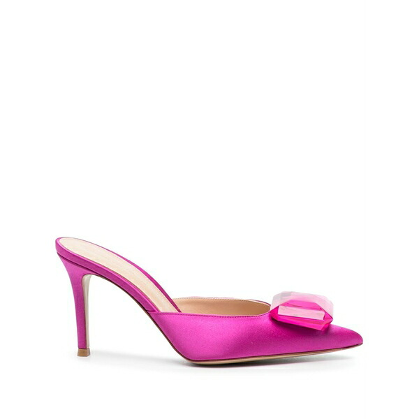 ジャンヴィト ロッシ レディース サンダル シューズ Jaipur 85mm satin mules Pink｜asty