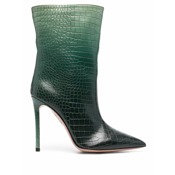 アクアズーラ レディース ブーツ シューズ So matignon 105mm ankle boots Green｜asty 107,900円
